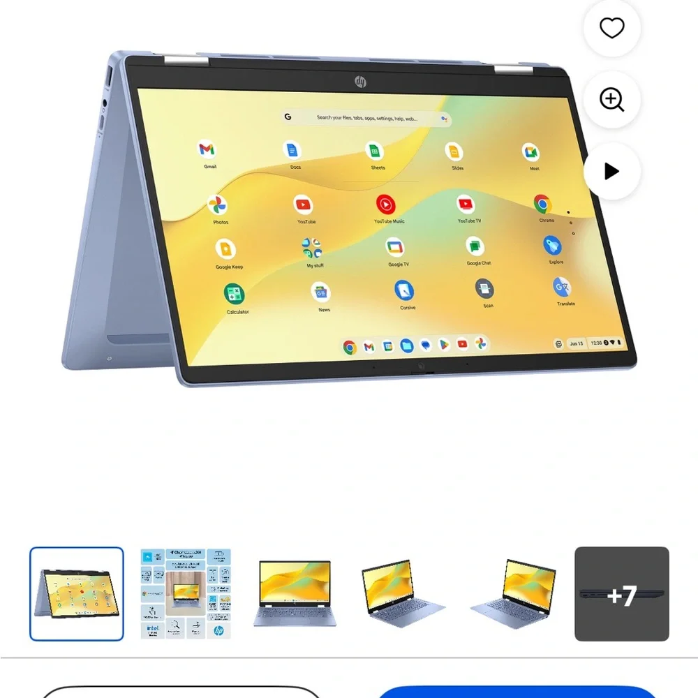 HP sleek tablet